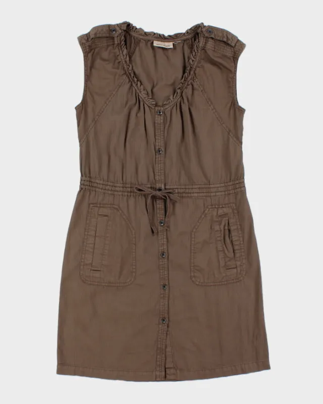Vintage Y2k 2000s DKNY Button-up Cargo Dress - L made by Rokit