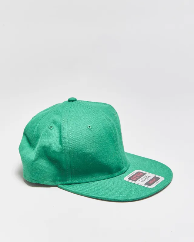 DS Vintage Green Mile Marijuana Embroidered Wool Blend Otto Flat Bill Snapback - OS made by Rokit