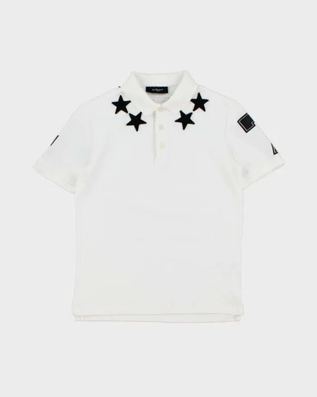 Givenchy Paris Star Applique 74 Short Sleeve Polo Shirt - XS made by Givenchy