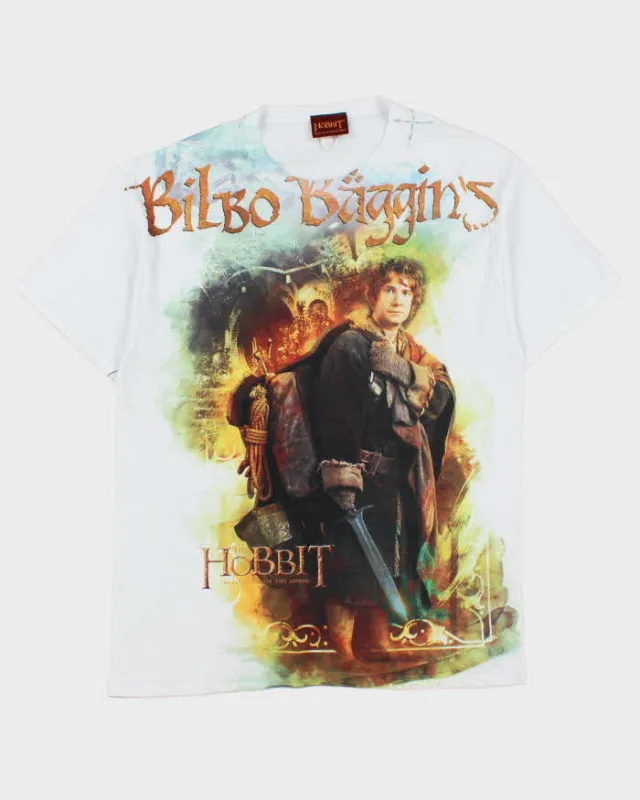 The Hobbit 'The Battle Of The Fives Armies' 2014 Bilbo Baggins Movie Promo Warner Bros. Crewneck T-Shirt - L made by Rokit