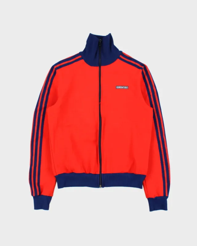 Vintage 1970s Adidas Originals 3-Stripe Made In Germany Funnel-Neck Firebird Track Jacket - S made by Adidas