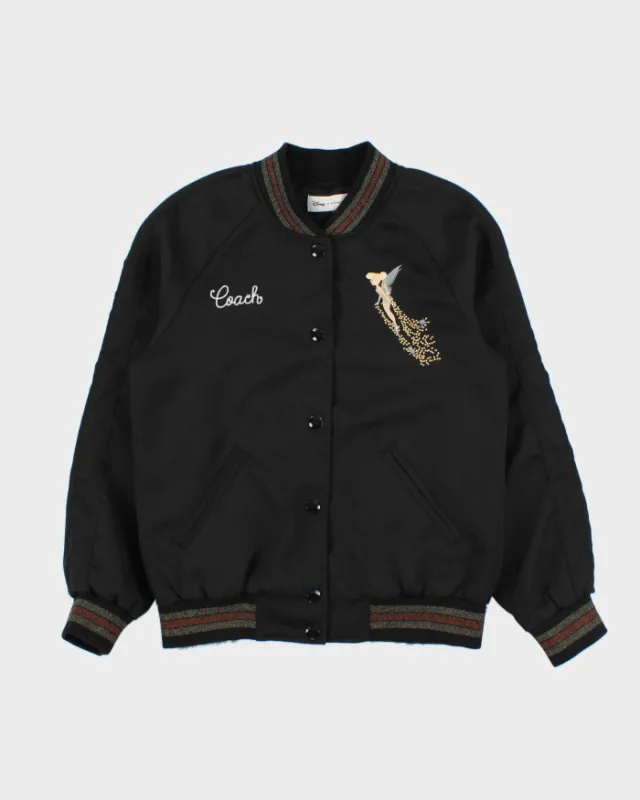 Coach x Disney Tinkerbell Embroidered Satin Varcity Jacket - XS made by Rokit