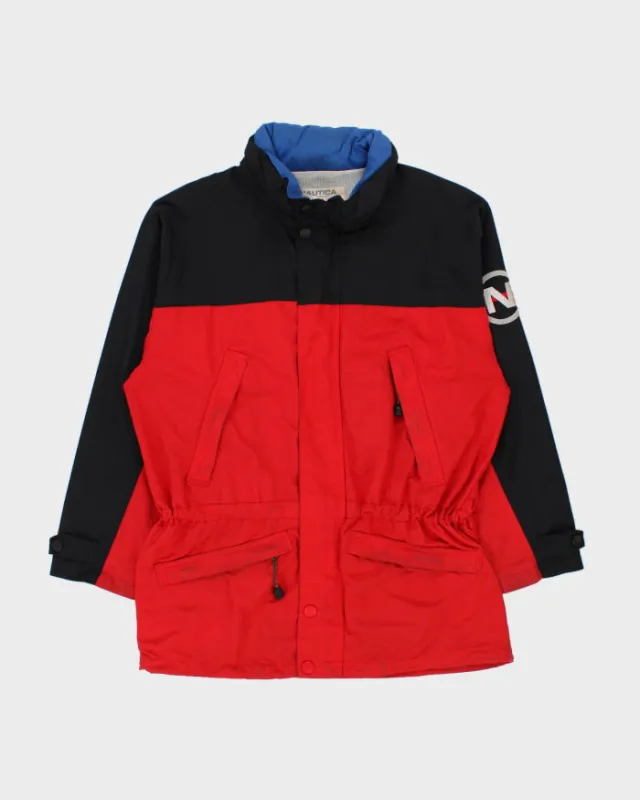 Vintage Y2K 00s Nautica Competition Embroidered Spell Out Technical Sailing Jacket - L made by Nautica