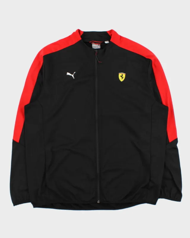 Vintage Puma Ferrari Scuderia Soft Shell Round-Neck Racing Track Jacket - XL made by Puma
