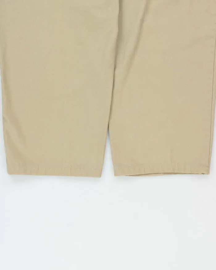 Vintage 1990s Vans Khaki Canvas High-Rise Relaxed Fit Wide Leg Baggy Skater Chinos - W34 L28 sold by Rokit product image thumbnail 5