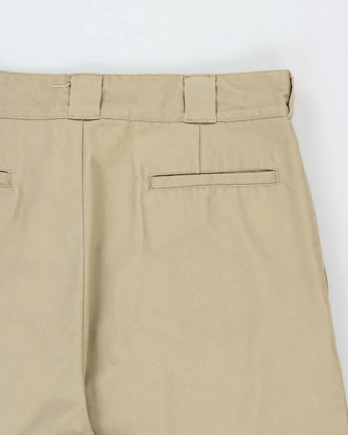 Vintage 1990s Vans Khaki Canvas High-Rise Relaxed Fit Wide Leg Baggy Skater Chinos - W34 L28 sold by Rokit product image thumbnail 4