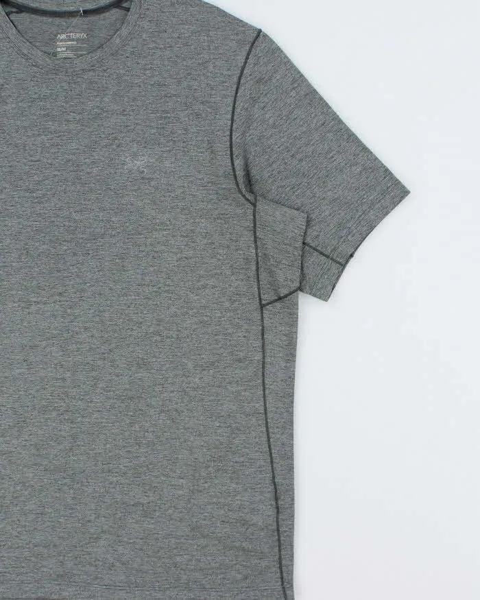 Arc'teryx Grey Marl 'Cormac SS' Crewneck 3M Bird Toque Technical T-Shirt - M sold by Rokit product image thumbnail 3
