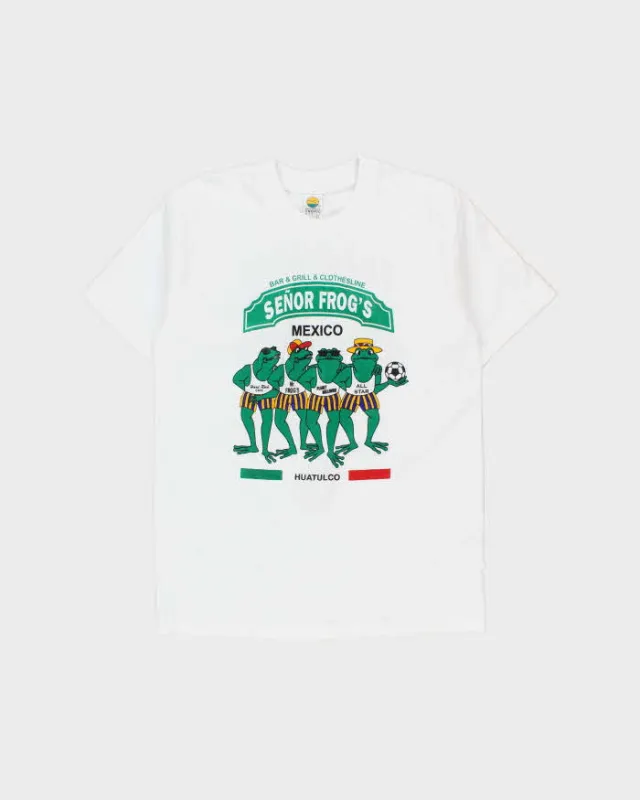 Vintage 1990s Señor Frogs Huatulco Mexico Heavyweight Crewneck T-Shirt - XL made by Rokit