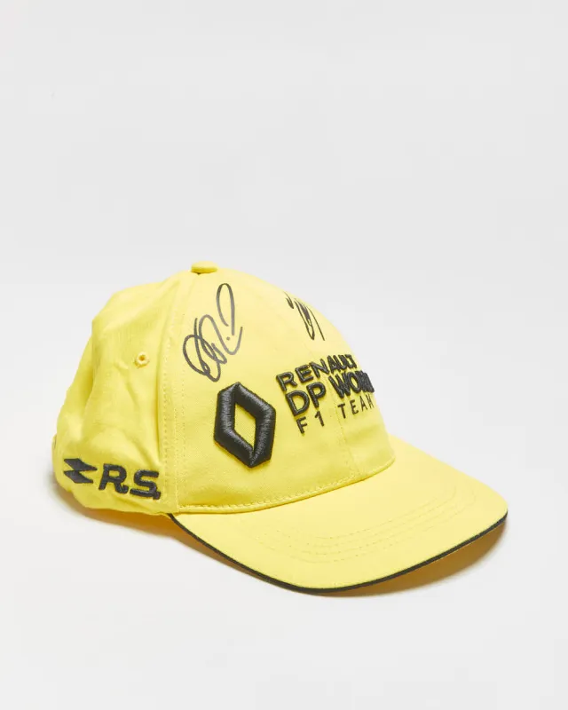 DS Reanult DP World F1 Team R.S Daniel Ricciardo & Ocon Signed Baseball Cap - OS made by Rokit