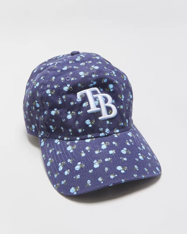 Vintage New Era 9Twenty Tampa Bay Rays Floral Canvas MLB Baseball Cap - OS made by New Era