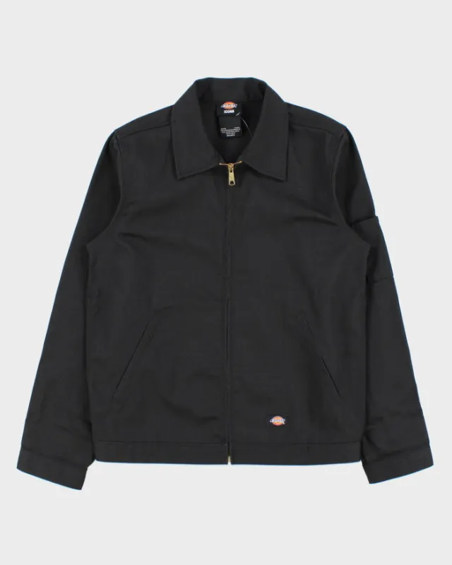 Dickies Icons Eisenhower Black Twill Water Resistant Harrington Jacket - S made by Dickies