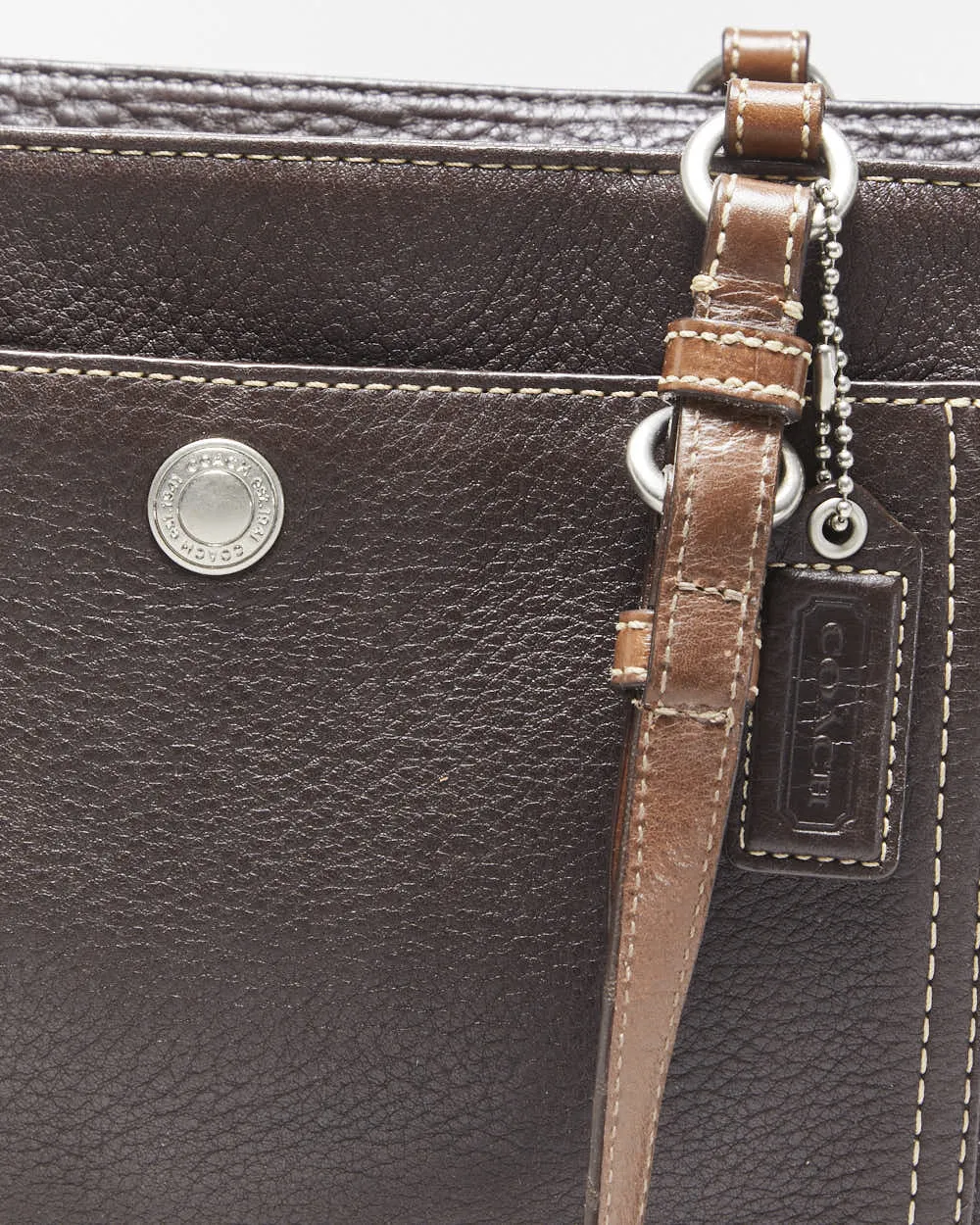 Vintage Y2k 2000s Coach Chelsea Pebbled Leather Handbag sold by Rokit product image thumbnail 3