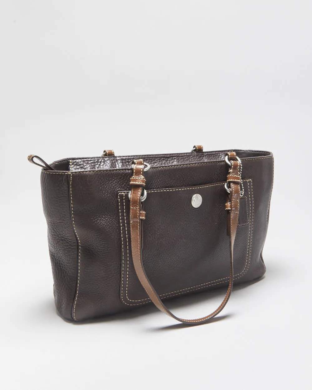 Vintage Y2k 2000s Coach Chelsea Pebbled Leather Handbag sold by Rokit