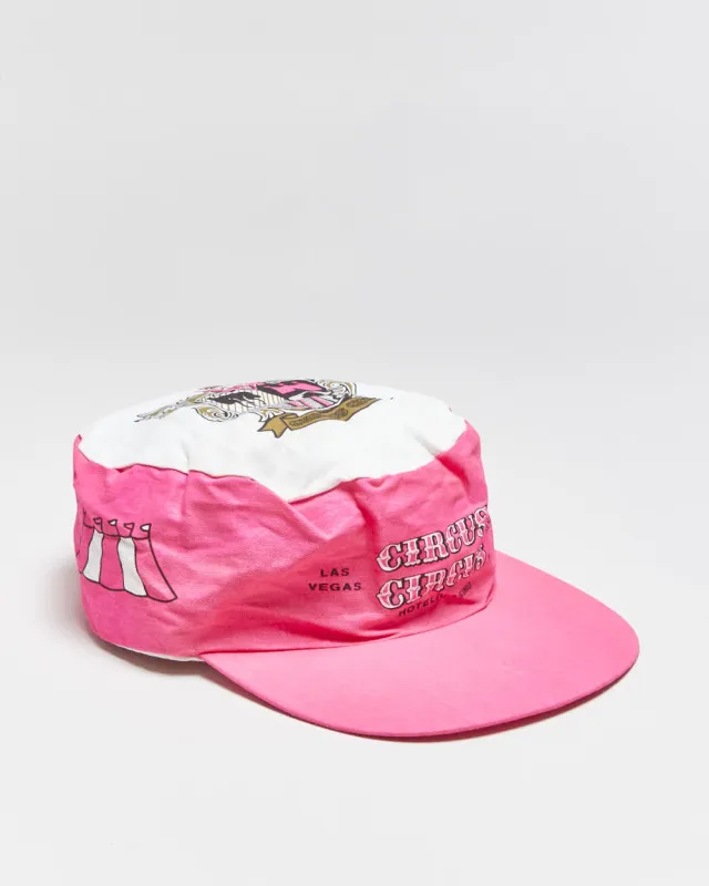 Vintage 1980s Circus Circus Hotel Las Vegas Reno Cotton Flat Brim Snapback - OS made by Rokit