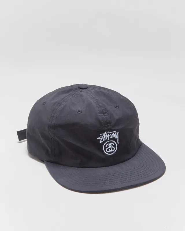 Stussy Smooth Shell Stock Logo Flat Brim Baseball Cap - OS made by Stussy