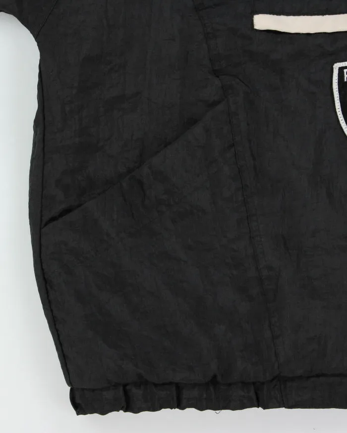 Vintage 1984 Shain Of Canada Official Team NFL Oakland Los Angeles Raiders Quilt Lined Quarter-Zip Shell Jacket - XL sold by Rokit product image thumbnail 5