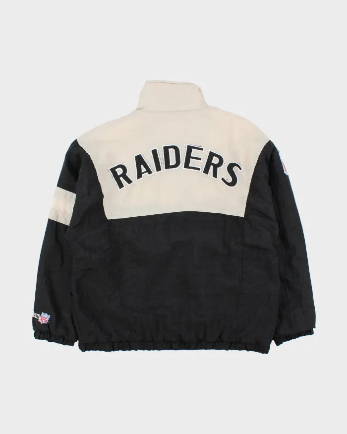 Vintage 1984 Shain Of Canada Official Team NFL Oakland Los Angeles Raiders Quilt Lined Quarter-Zip Shell Jacket - XL sold by Rokit product image thumbnail 2