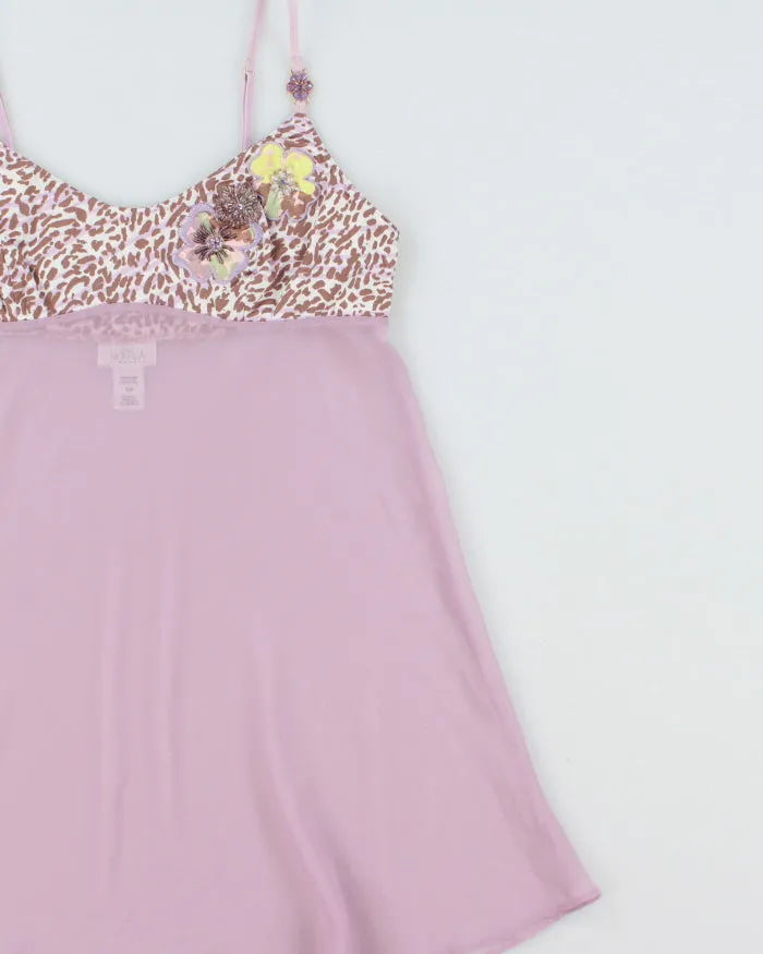 Vintage Y2k 2000s La Senza Mesh Bodice Embroidered Bust Cami Top - S sold by Rokit product image thumbnail 3