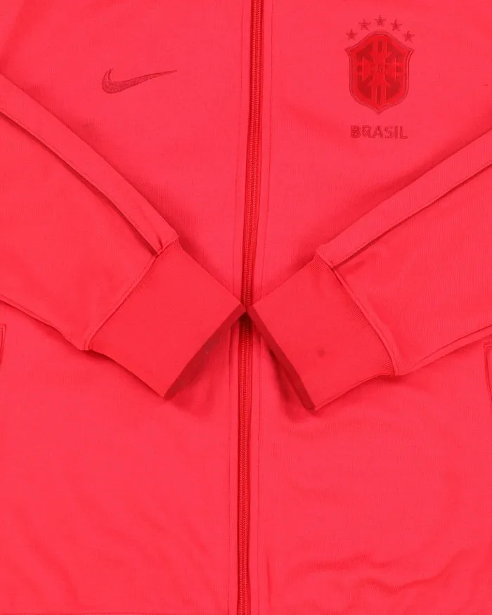 Vintage Nike (Red) Brasil CBF 2010 FIFA World Cup Football Track Jacket - L sold by Rokit product image thumbnail 4