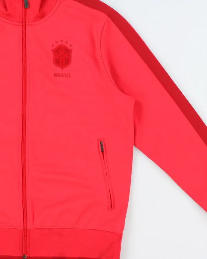 Vintage Nike (Red) Brasil CBF 2010 FIFA World Cup Football Track Jacket - L sold by Rokit product image thumbnail 3