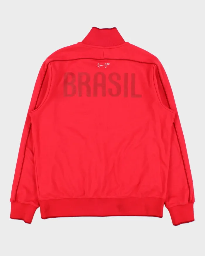 Vintage Nike (Red) Brasil CBF 2010 FIFA World Cup Football Track Jacket - L sold by Rokit product image thumbnail 2