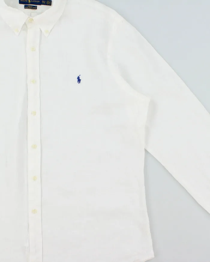 Vintage Ralph Lauren Ocean Wash Linen Slim Fit Long Sleeve Shirt - XXL sold by Rokit product image thumbnail 3