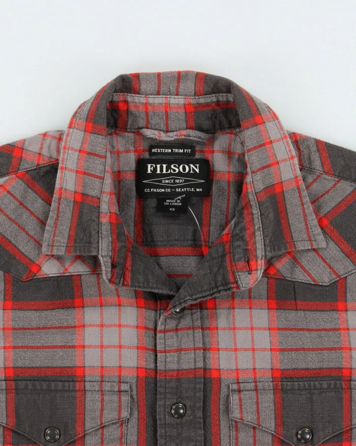 Vintage Filson Plaid Pearl Snap Button Short Sleeve Western Trim Fit Shirt - XS sold by Rokit product image thumbnail 5