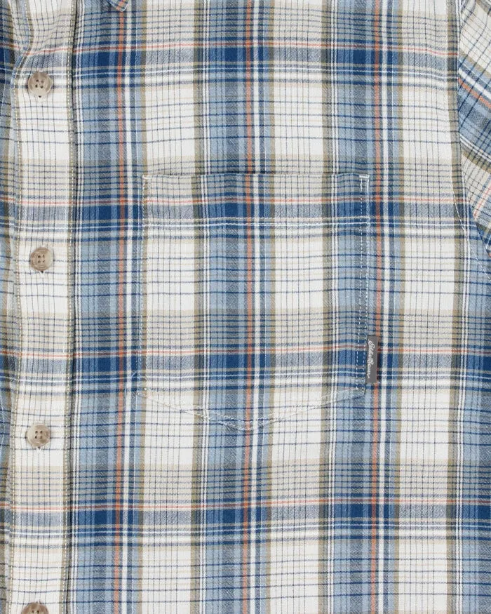 Vintage Eddie Bauer Plaid Linen-Look Cotton Classic Fit Short Sleeve Shirt - XL sold by Rokit product image thumbnail 4