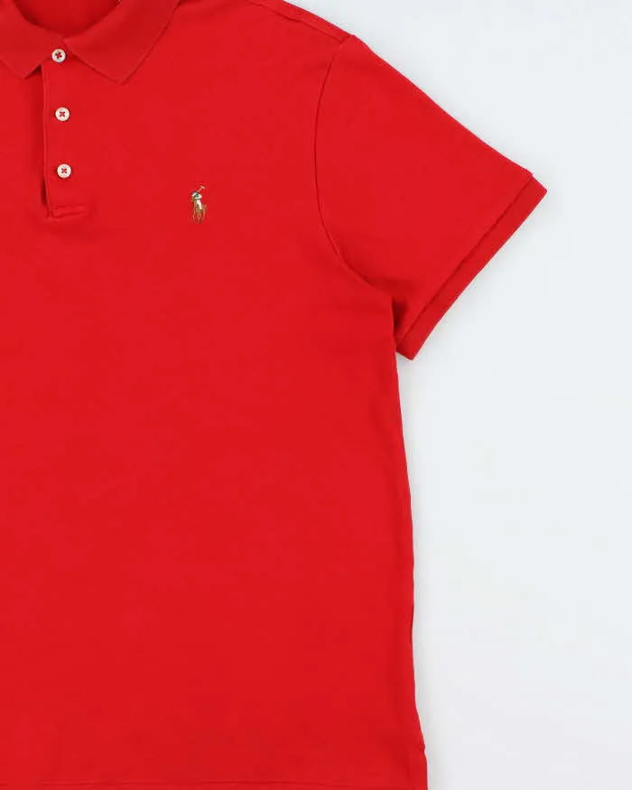 Vintage Polo Ralph Lauren Pima Cotton Custom Slim Fit Short Sleeve Polo Shirt - L sold by Rokit product image thumbnail 3