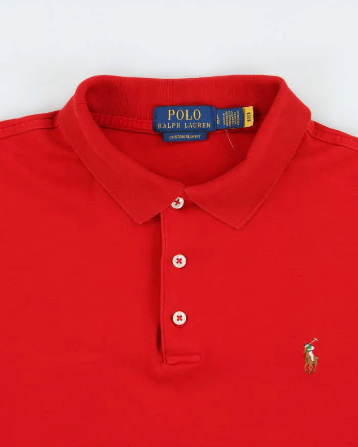 Vintage Polo Ralph Lauren Pima Cotton Custom Slim Fit Short Sleeve Polo Shirt - L sold by Rokit product image thumbnail 5