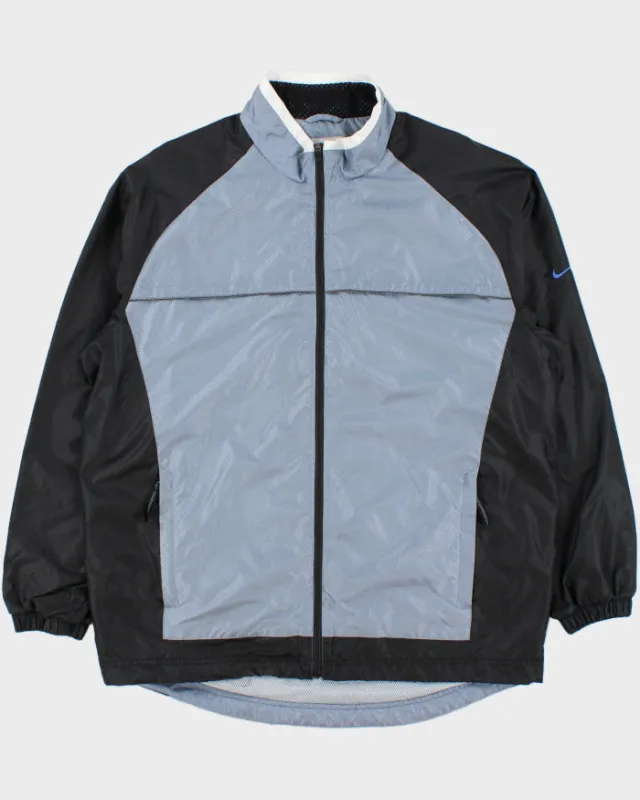 Vintage 2001 Y2K Nike Diamond Grid Shell Tech Windbreaker Jacket - XL made by Nike