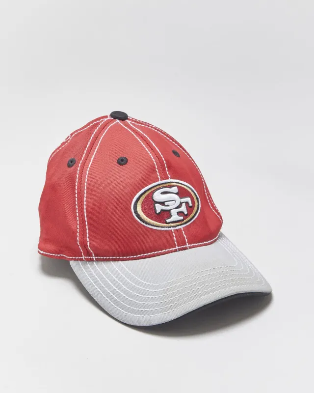 Vintage Y2K 00s Reebok San Francisco 49ers Contrast Stitch Canvas NFL Equipment Flex Baseball Cap - S/M made by Rokit