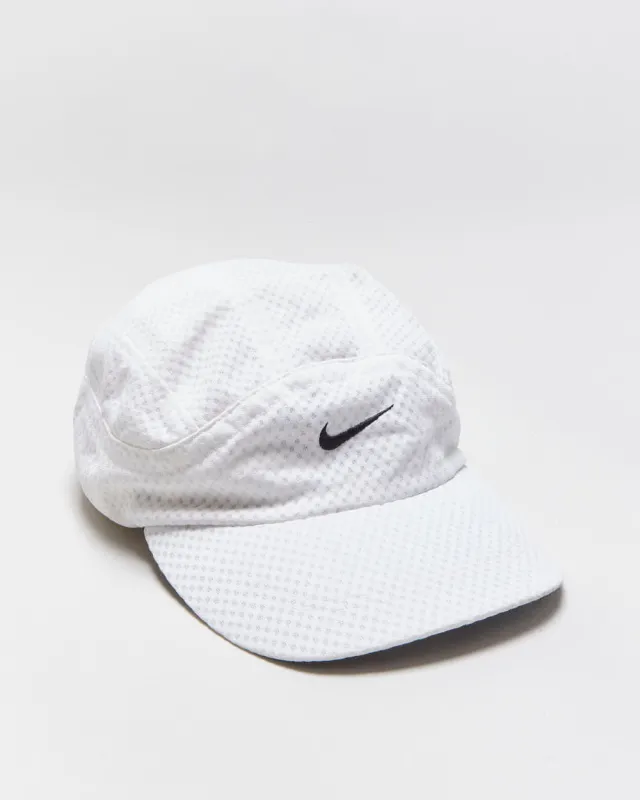 Vintage '2000 Y2K Nike Mesh Shell Curve Brim 5 Panel Tech Cap - M made by Nike
