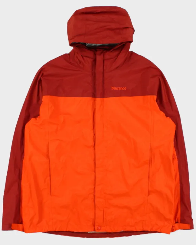 Vintage Marmot Two-Tone Embroidered Lightweight Waterproof Shell Jacket - XL made by Rokit