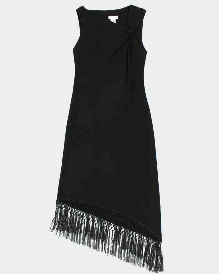 Vintage 1990s Bellessa Asymmetric Tassel Hem dress - S sold by Rokit