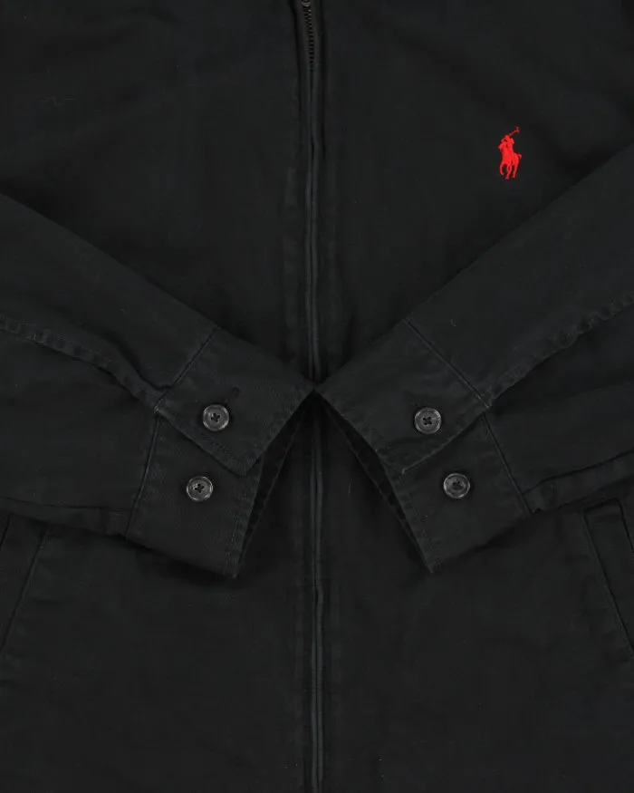 Vintage Y2K 00s Polo Ralph Lauren Black Canvas Twill Harrington Jacket - L sold by Rokit product image thumbnail 4