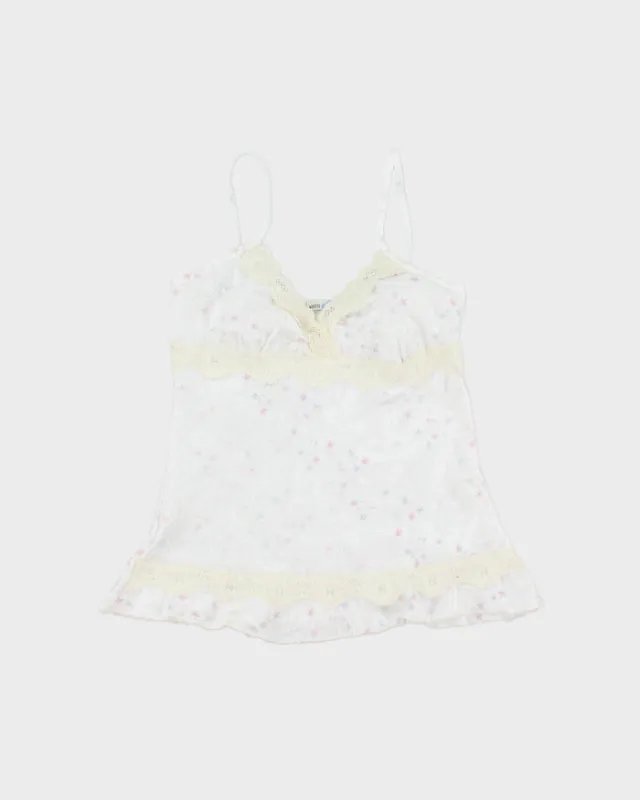 Vintage 1990s Whisper Embroidered Crinkle Cami Top - S made by Rokit