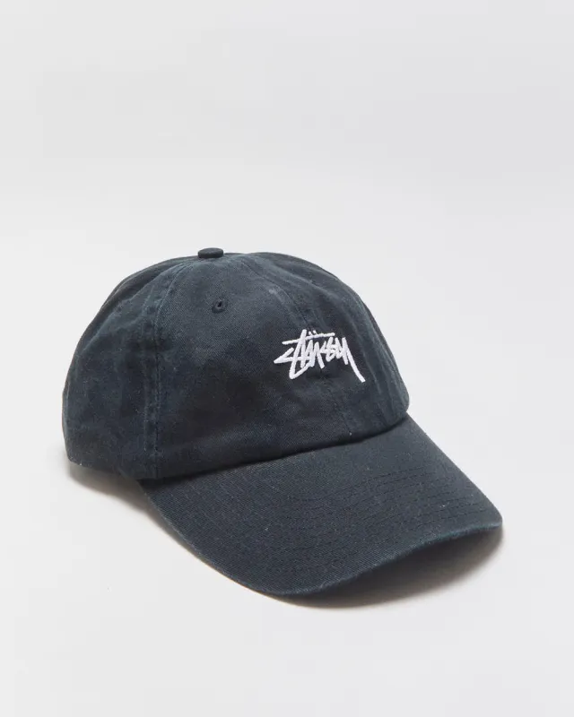 Vintage Stussy Stock Logo Canvas Embroidered Baseball Cap - OS made by Stussy