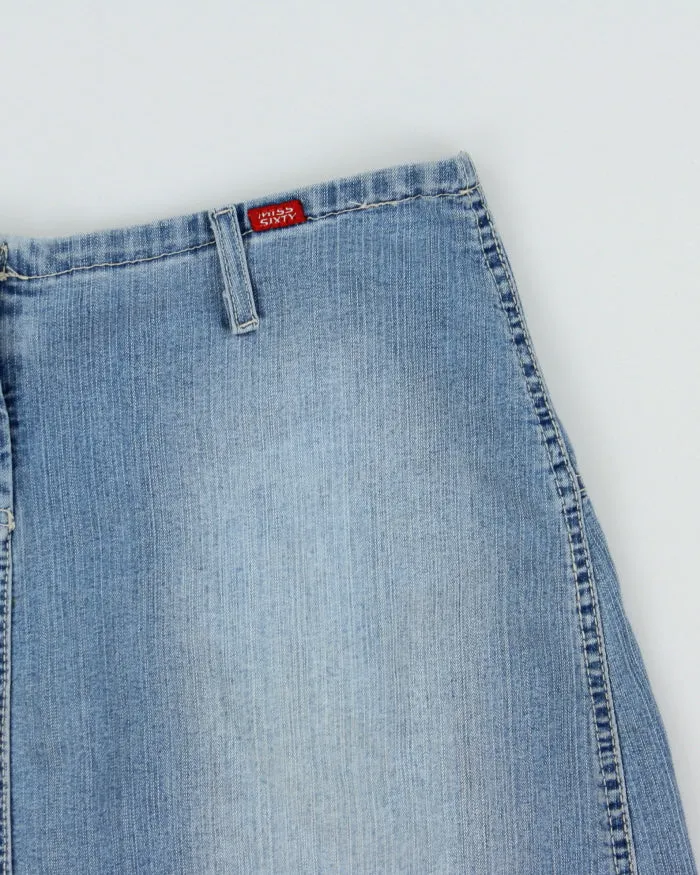 Vintage Y2K 2000s Miss Sixty Pleated Back Lightweight Denim Mini Skirt - S sold by Rokit product image thumbnail 3