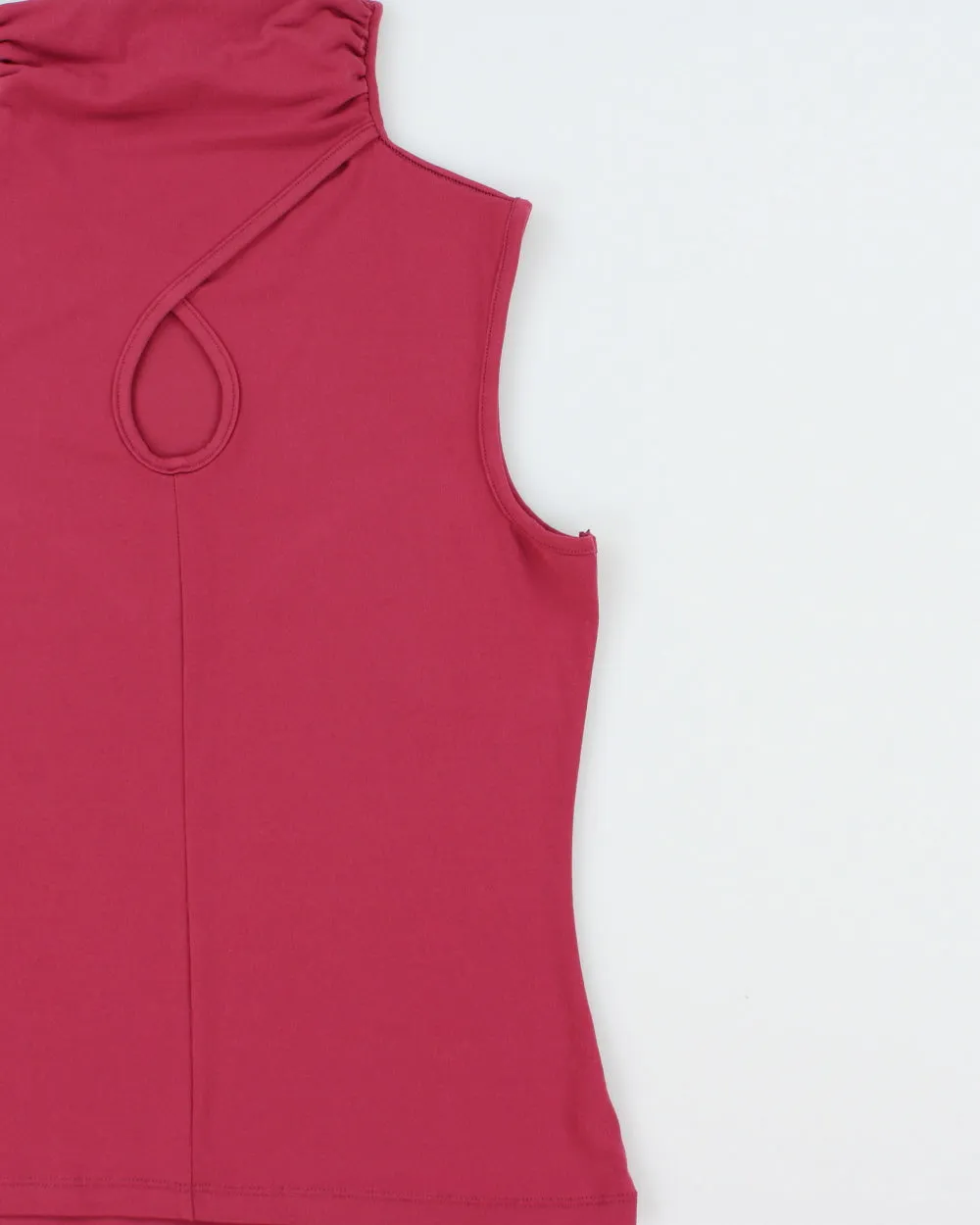 Vintage 2000s Suzy Shier Keyhole High Neck Sleeveless Top - M sold by Rokit product image thumbnail 3