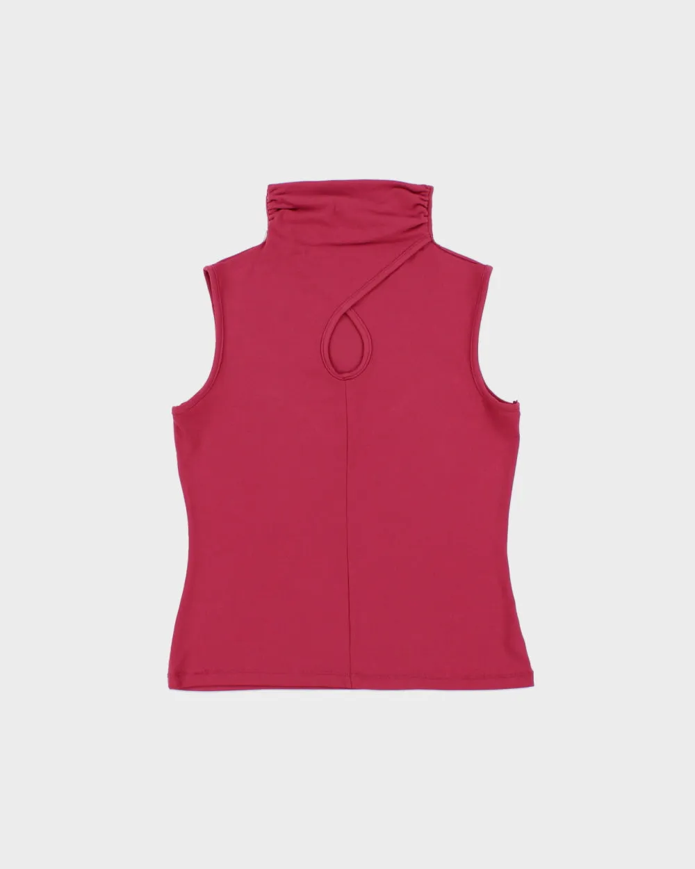 Vintage 2000s Suzy Shier Keyhole High Neck Sleeveless Top - M sold by Rokit