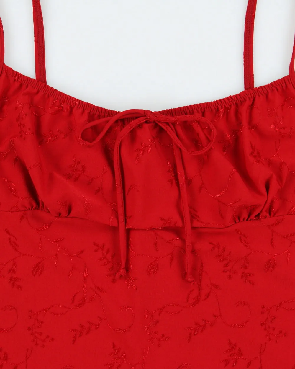 Vintage 1990s Sirens Embroidered Cami Top - S sold by Rokit product image thumbnail 4