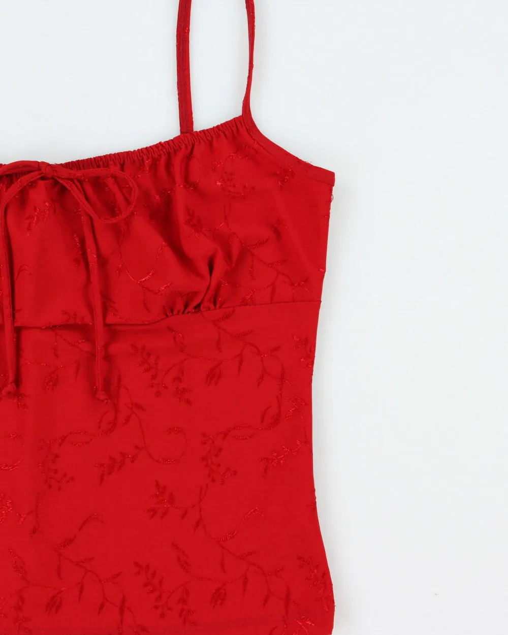 Vintage 1990s Sirens Embroidered Cami Top - S sold by Rokit product image thumbnail 3