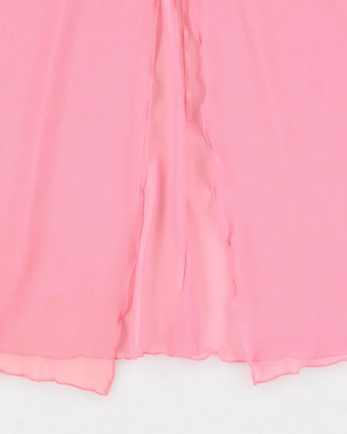 Vintage 1990s La Senza Mesh Split Front Cami Top - M sold by Rokit product image thumbnail 4