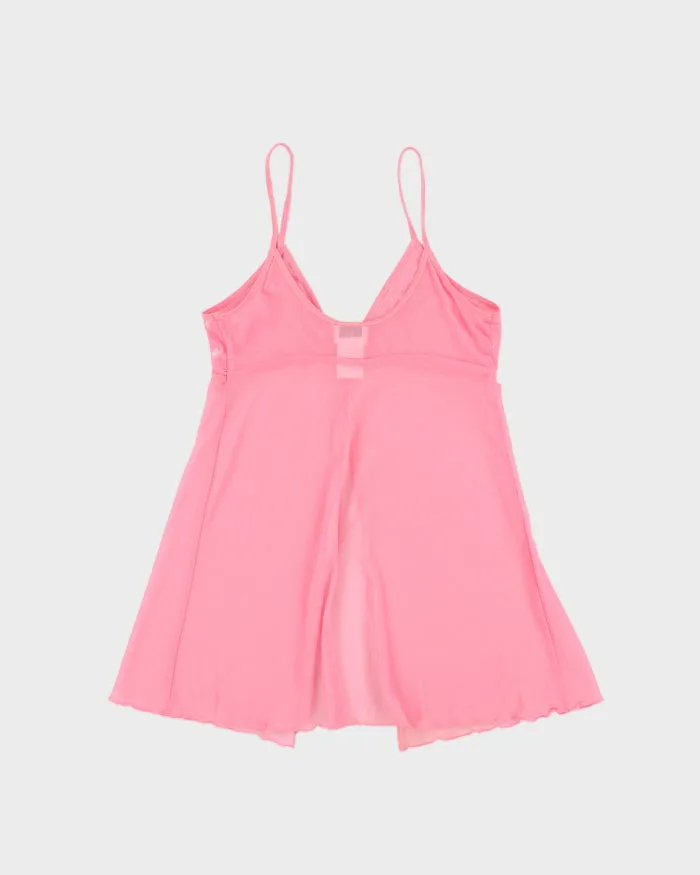 Vintage 1990s La Senza Mesh Split Front Cami Top - M sold by Rokit product image thumbnail 2