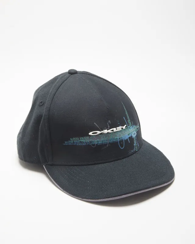Vintage Y2K 00s Oakley Fit Wool Blend Fitted Baseball Cap - 7 1/8 made by Oakley