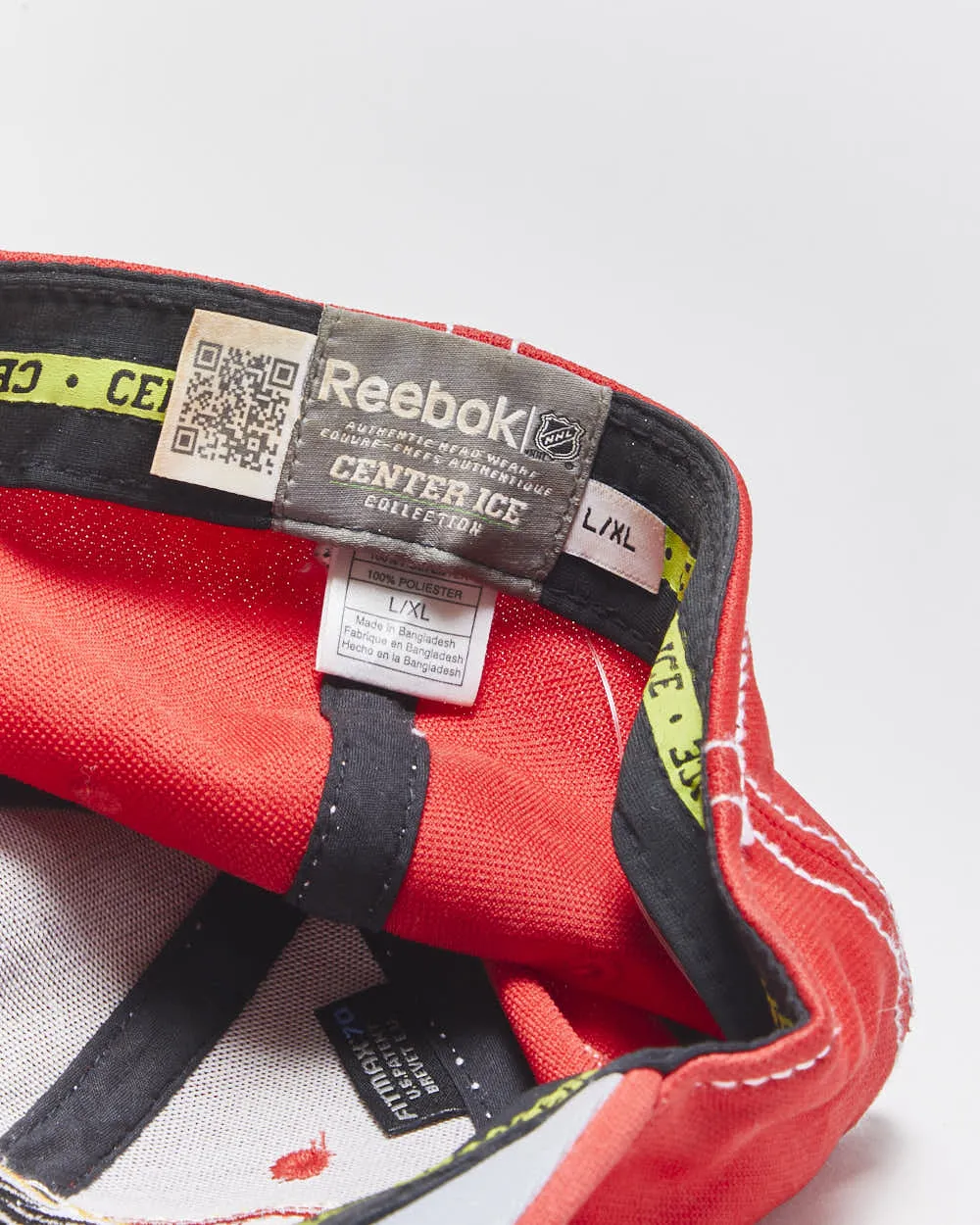 Vintage Y2K 00s Reebok Centre Ice Calgary Flames Contrast Stitch Fitmax'70 NHL Baseball Cap - L/XL sold by Rokit product image thumbnail 4
