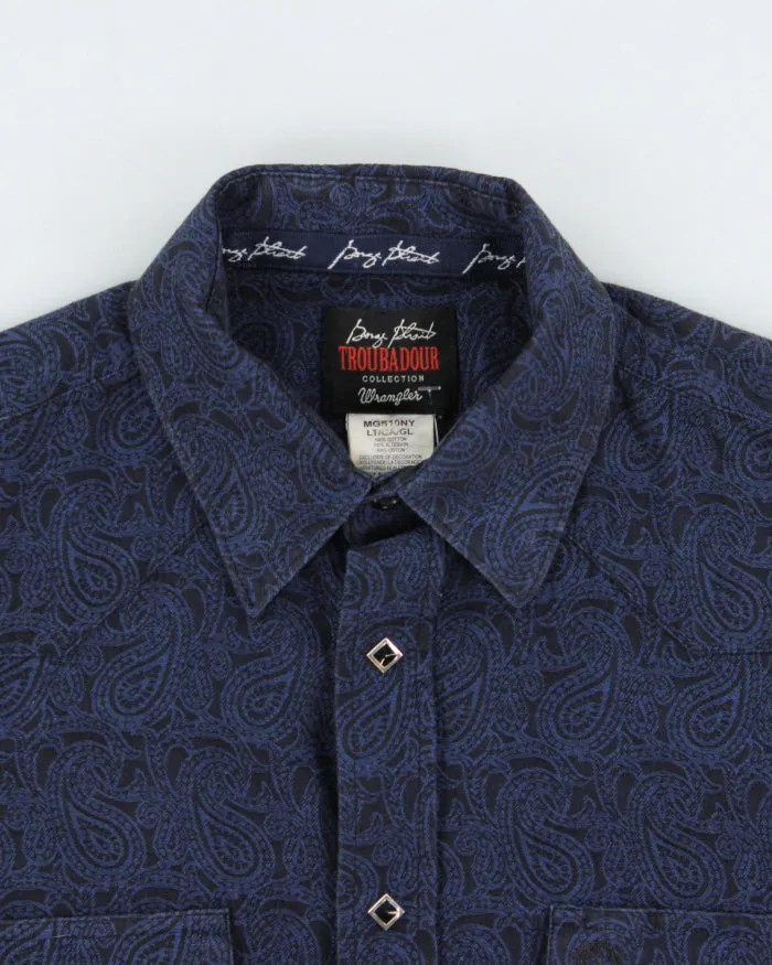 Vintage Wrangler 'George Strait Troubadour Collection' Diamond Snap Button Long Sleeve Paisley Western Shirt - L sold by Rokit product image thumbnail 5
