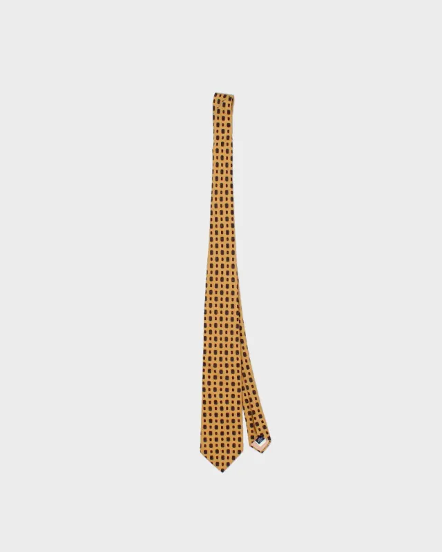 Vintage 1970s Givenchy Monsieur Patterned Made In USA Pure Wool Tie made by Givenchy
