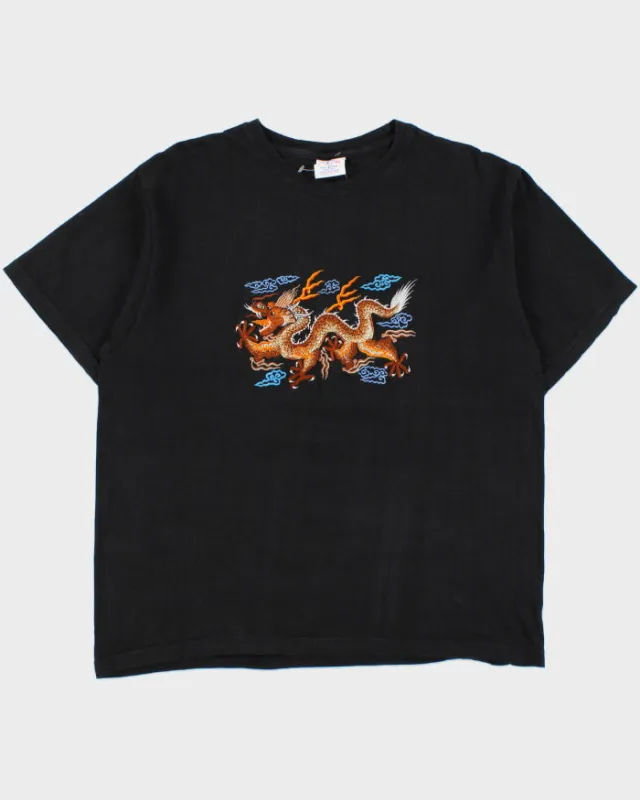 Vintage 1990s Himalayan Heavyweight Sukajan Embroidered Souvenir Crewneck T-Shirt - XL made by Rokit